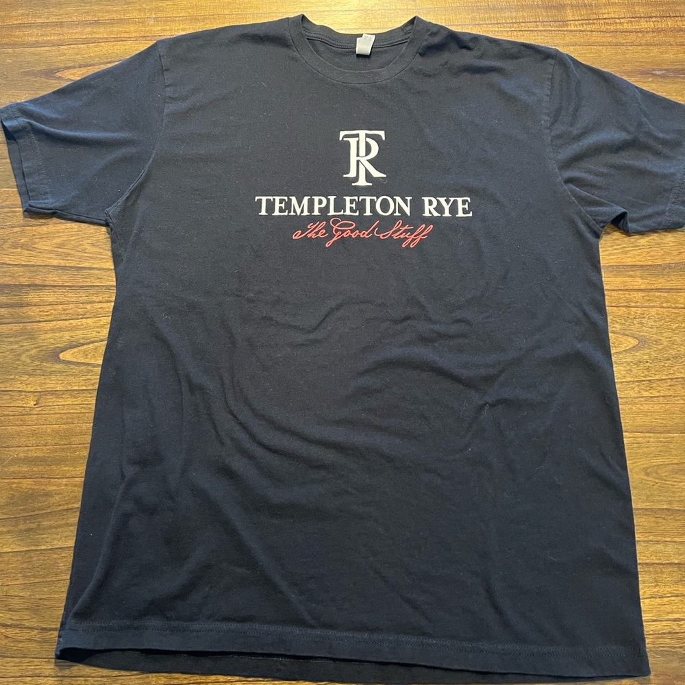 Mens black Templeton Rye T-shirt size large